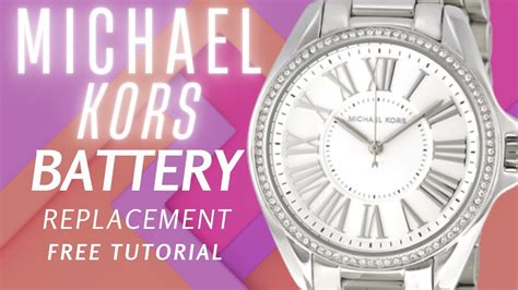 michael kors mk 6244 batterie austauschen|michael kors battery replacement.